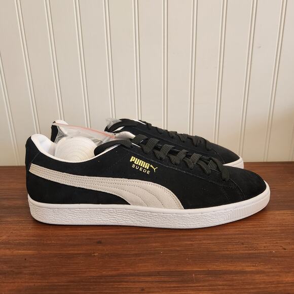 Size 11 Men's PUMA Suede Classic XXI Black White (AA20) - Picture 5 of 12